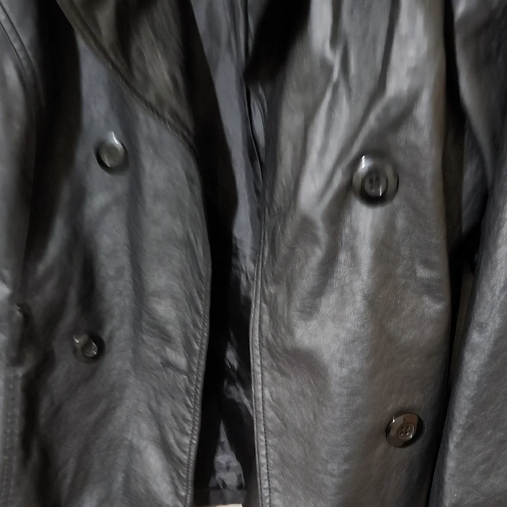 Toxik3 Black Faux Leather Jacket - Picture 4 of 9